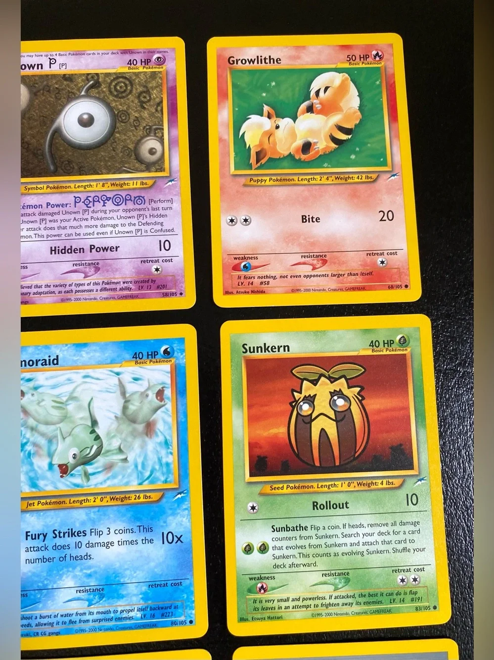 Pokémon Vintage Cards Bundle from Set 105  - Qty 9